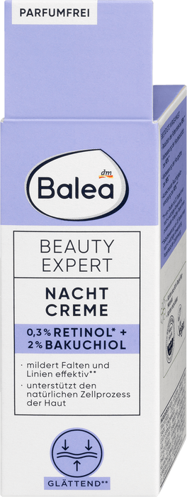 Нощен крем Beauty Expert с ретинол и бакучиол, 30 ml