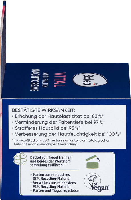 Нощен крем против бръчки Vital, 50 ml