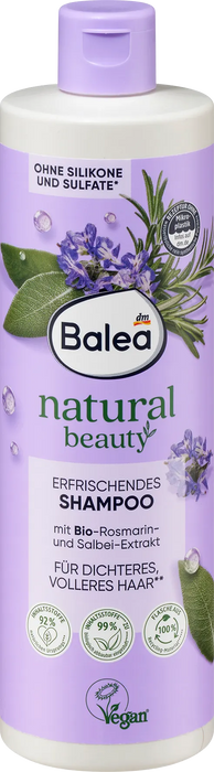 Освежаващ шампоан Natural Beauty с билки, 400 ml