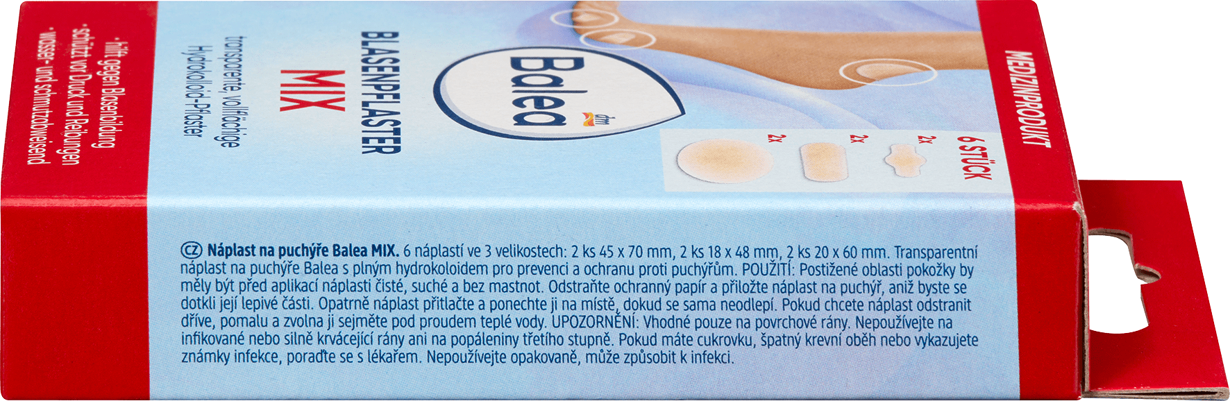 Пластири за мехури Mix (3 x 2 броя), 6 бр