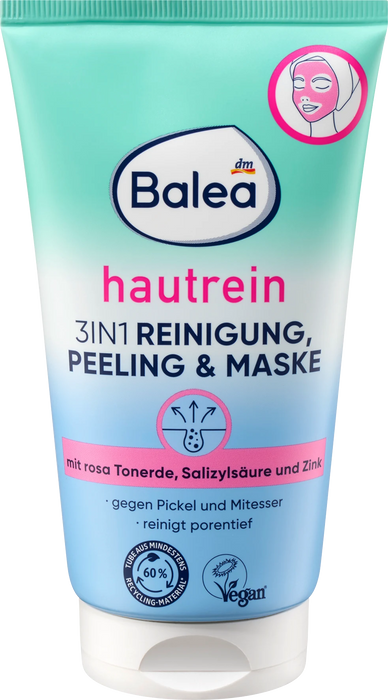 Почистваща пилинг маска лице 3в1, 150 ml