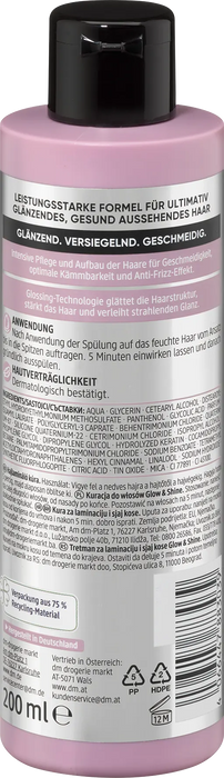 Ламинираща маска за коса Glow & Shine, 200 ml