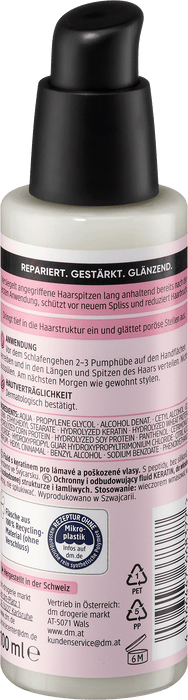 Нощен флуид за коса Keratin Repair, 100 ml