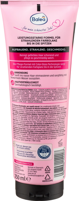 Шампоан за боядисана коса Glossy Colo, 250 ml