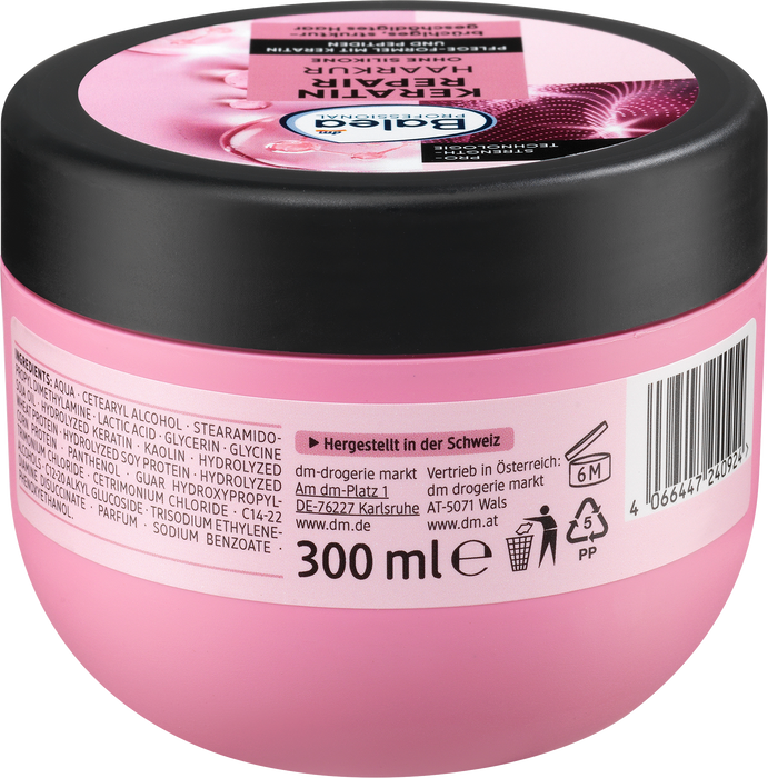 Възстановяваща маска за коса с кератин, 300 ml