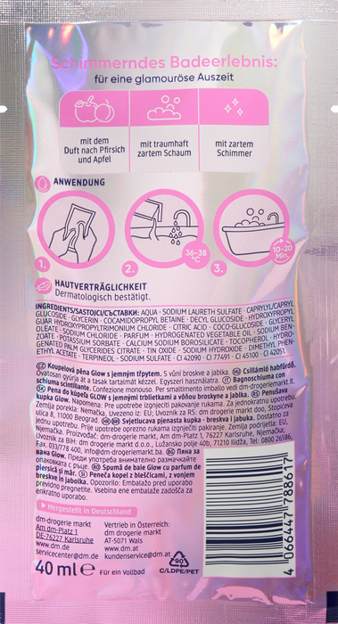 Пяна за вана Glow, 40 ml