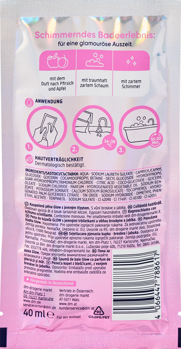 Пяна за вана Glow, 40 ml