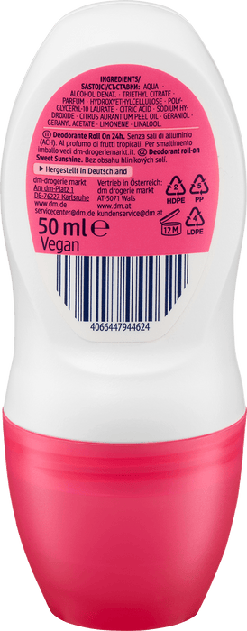 Рол-он дезодорант Sweet Sunshine, 50 ml