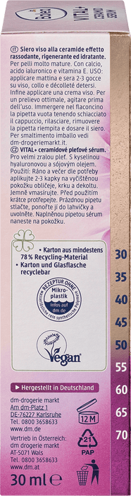 Серум със серамиди Vital+, 30 ml