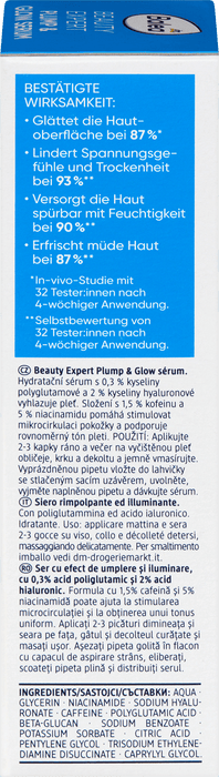 Серум за лице Beauty Expert Plump & Glow, 30 ml