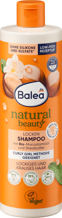 Шампоан за къдрава коса natural beauty, 400 ml