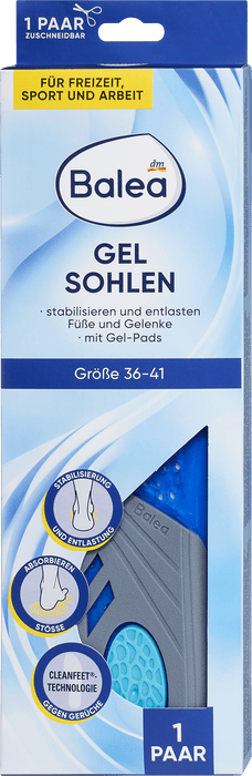 Стелки за обувки Gel, размер 36-41, (1 чифт), 1 бр
