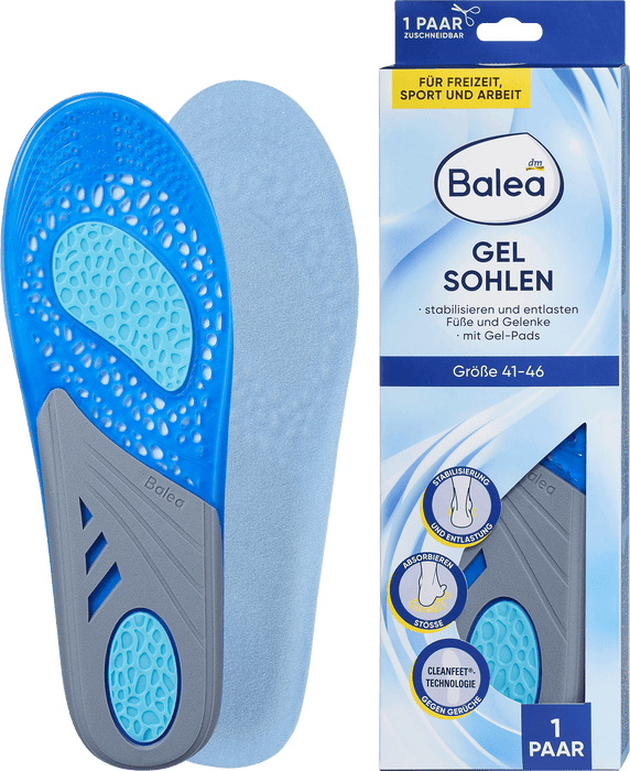 Стелки за обувки Gel, размер 41-46, 1 бр
