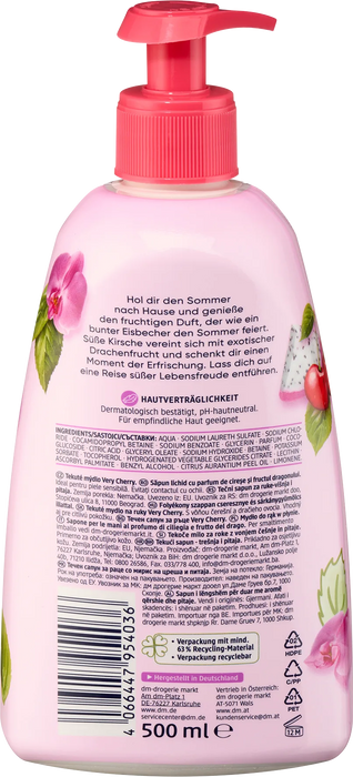 Течен сапун за ръце Very Cherry, 500 ml