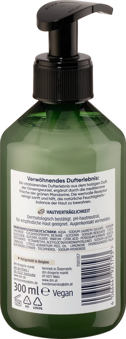 Течен сапун Женшен & Зелена мандарина, 300 ml