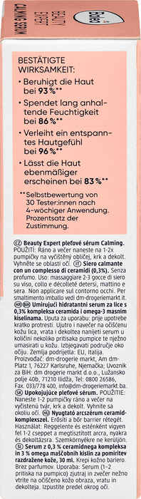 Успокояващ серум Beauty Expert, 30 ml