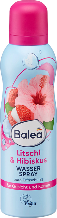 Воден спрей за лице и тяло с аромат на личи и хибискус, 150 ml