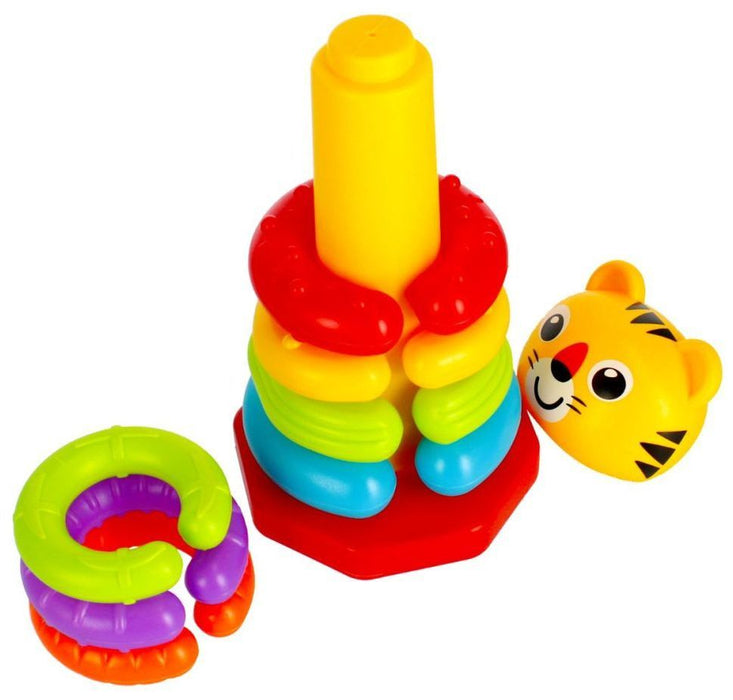 Играчка за сортиране Bam Bam - Пирамида, Тигър
