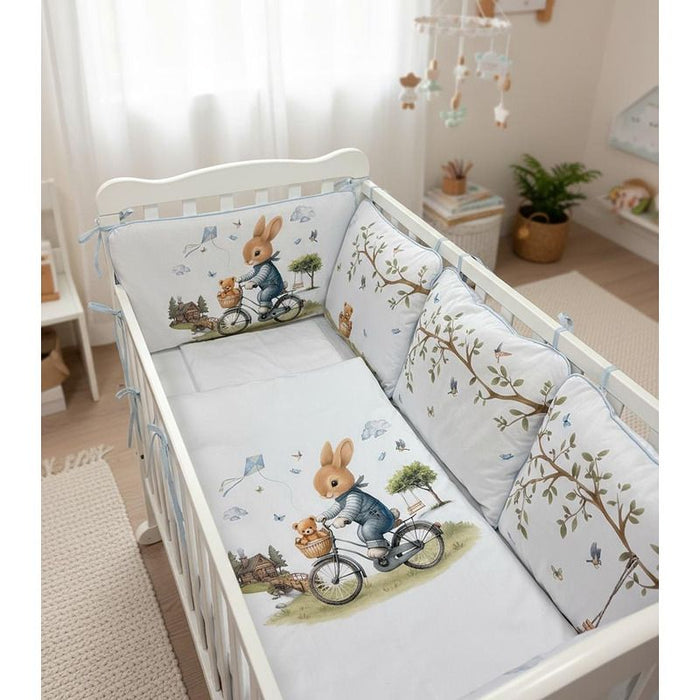 Спален комплект Bambino Casa - Blue Rabbit, 10 части