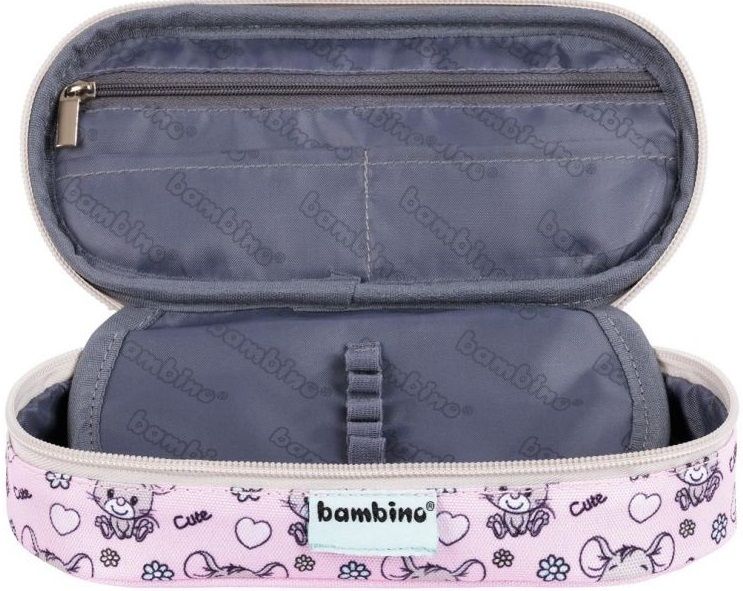 Овален ученически несесер Bambino Premium Mouse - С 1 цип