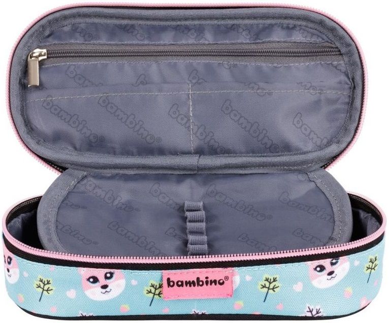 Овален ученически несесер Bambino Premium Squirrel - С 1 цип