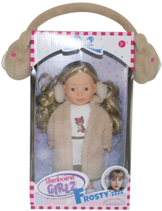 Кукла Bambolina - С кафяво палто и ушанки, 30 cm