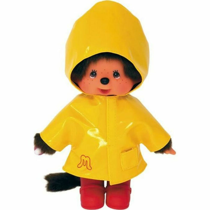 Плюш Bandai Monchhichi Iconic Raincoat 20 cm Жълт
