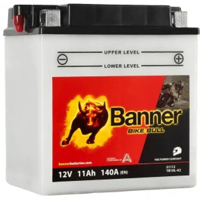 BANNER BIKE BULL YB10L-A2 11AH 140A R+