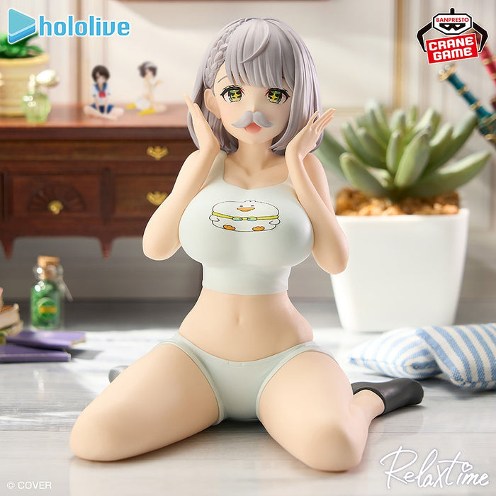 Статуетка Banpresto Animation: Hololive - Shirogane Noel (Relax Time), 12 cm