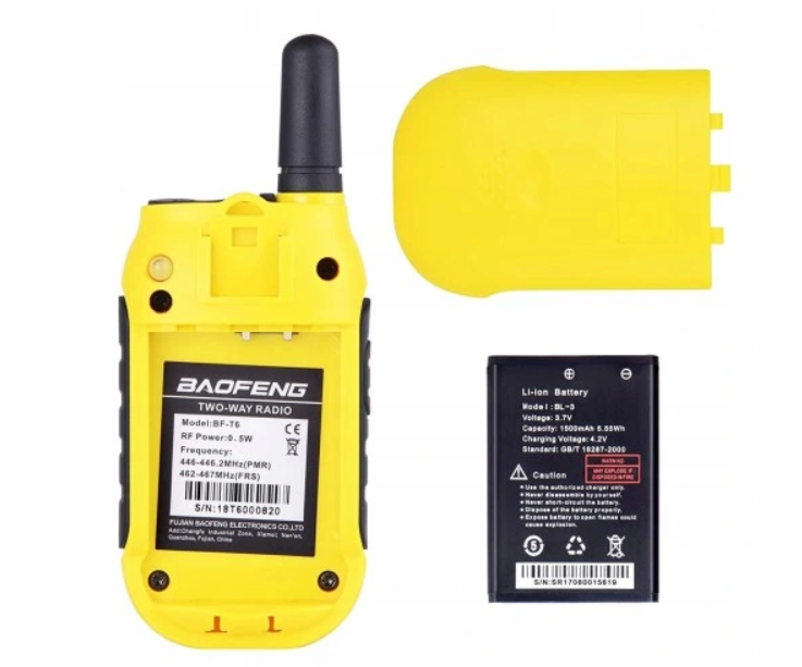 Радиостанция Baofeng BF-T6 Panda Yellow