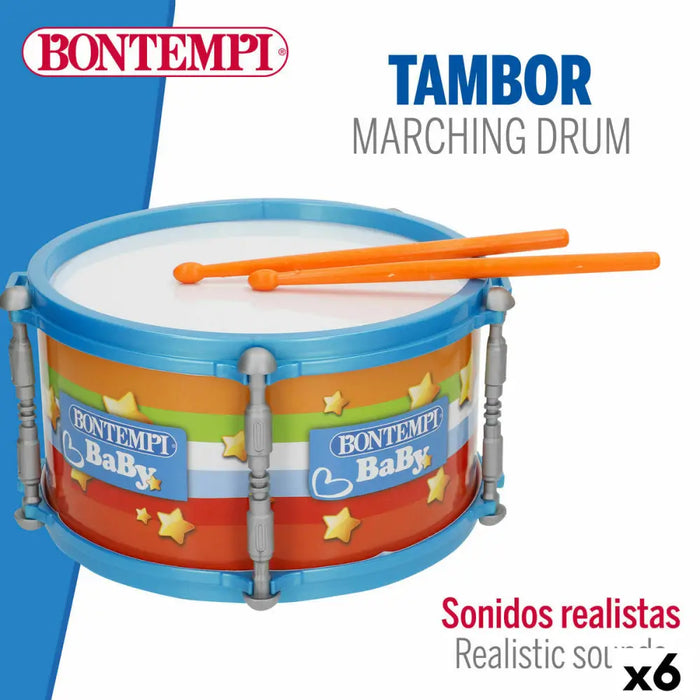 Барабан Bontempi 24 x 13 x 24 cm (6 броя)