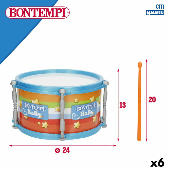 Барабан Bontempi 24 x 13 x 24 cm (6 броя)