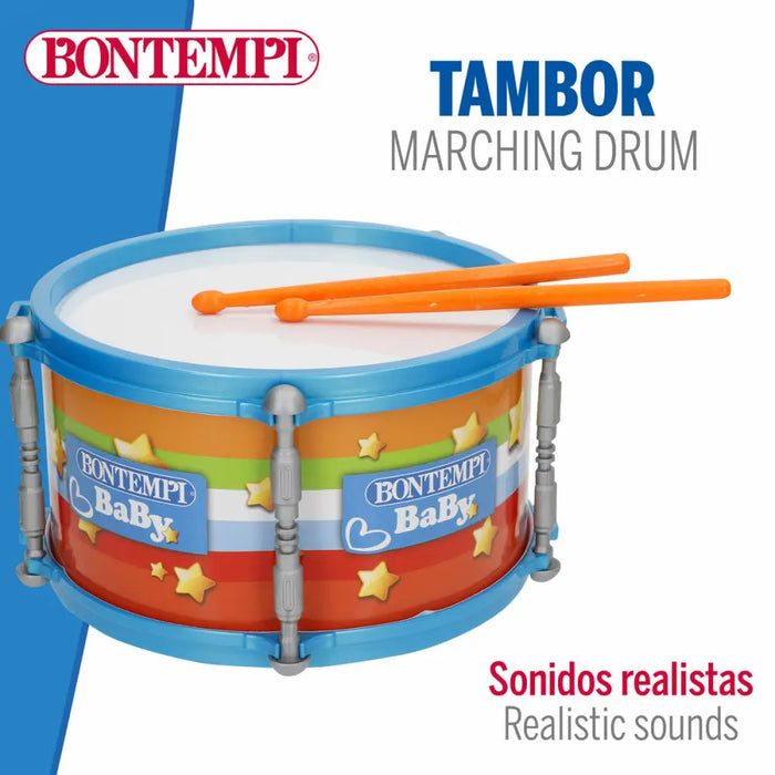 Барабан Bontempi 24 x 13 x 24 cm (6 броя)