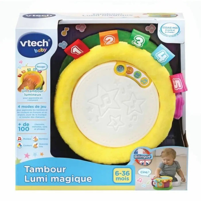Барабан Vtech Baby Tambour Lumi Magique (FR) Пластмаса (1