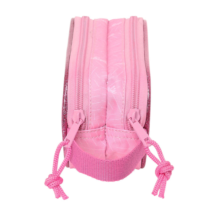 Двоен Моливник Barbie Girl Розов 21 x 8 x 6 cm