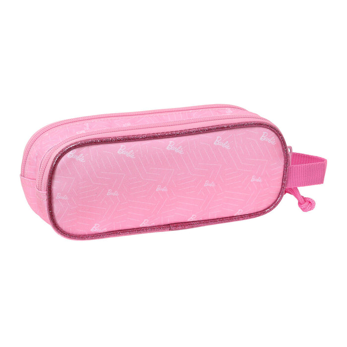 Двоен Моливник Barbie Girl Розов 21 x 8 x 6 cm