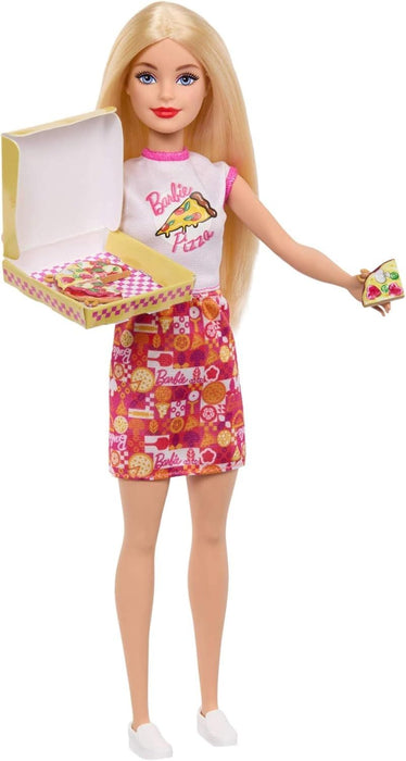 Игрален комплект Barbie - Пицария, с кукла и 25 аксесоара