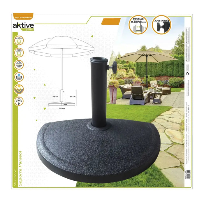 Base pour parapluie Aktive 50 x 32 x 31,5 cm Черен Пластмаса