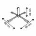 Base pour parapluie Aktive 86 x 34 x 86 cm Черен Метал (2