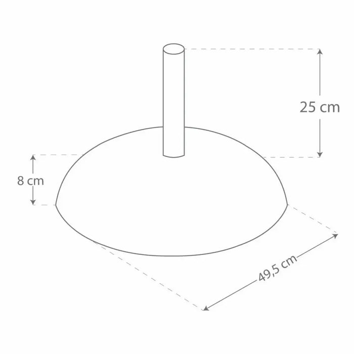 Base pour parapluie Aktive Черен 25 kg