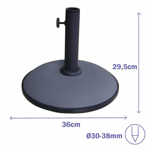 Base pour parapluie Marbueno Сив 36 x 29 x 36 cm Кръгъл