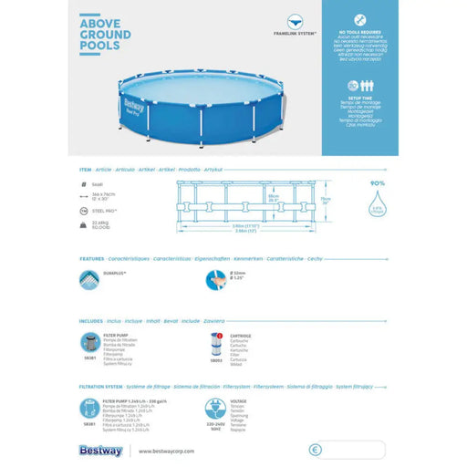 БАСЕЙН Ф366X76CM BESTWAY 56681