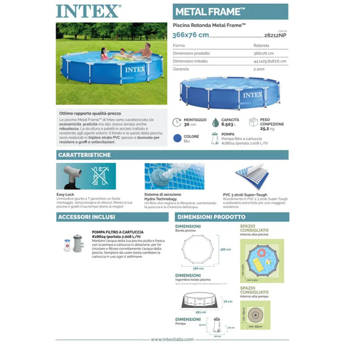 БАСЕЙН Ф366X76CM INTEX 28212NP