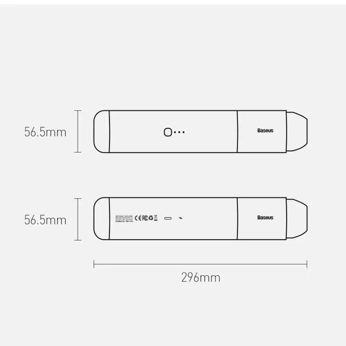 Baseus A3 безжична прахосмукачка за кола 135 W 15000 Pa