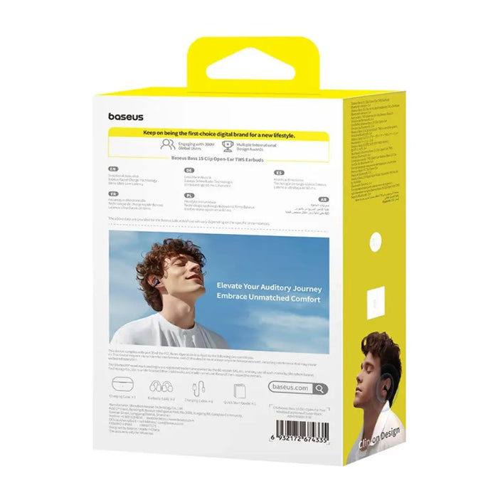 Baseus Bass 15 Clip Open Ear Headset True Wireless Stereo