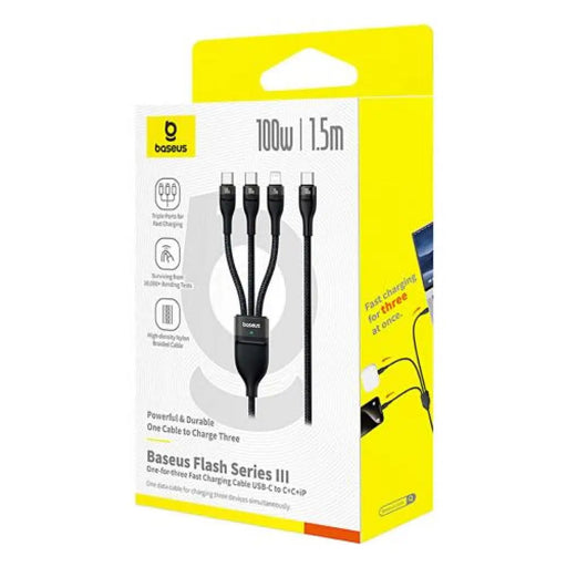 Baseus Cable Flash Series 3-in-1 Fast Charging Data Cable
