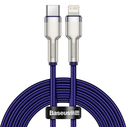 Baseus Cafule Series USB-C кабел за Lightning 20W 2m (лилав)