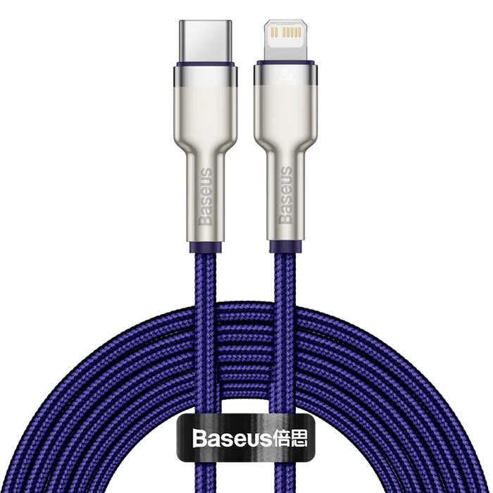 Baseus Cafule Series USB-C кабел за Lightning 20W 2m (лилав)