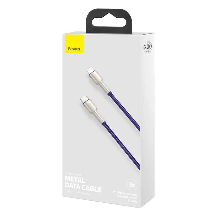 Baseus Cafule Series USB-C кабел за Lightning 20W 2m (лилав)