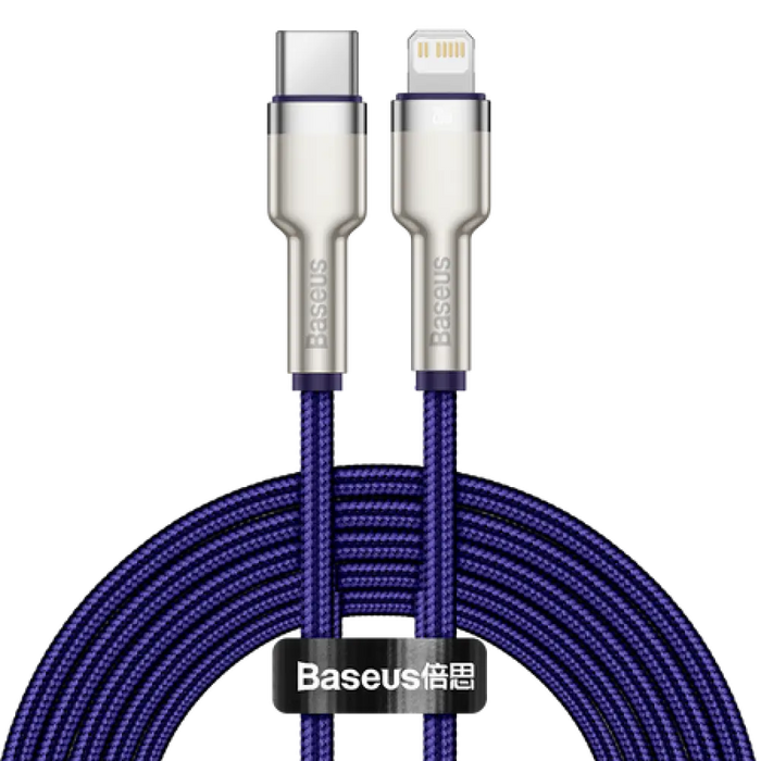 Baseus Cafule Series USB-C кабел за Lightning 20W 2m (лилав)